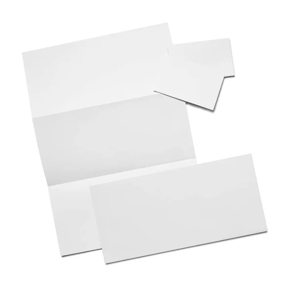 Envelop brief kaart papier sjabloon business — Stockfoto