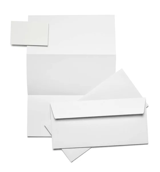 Anslaget brev kortverksamhet papper mall — Stockfoto