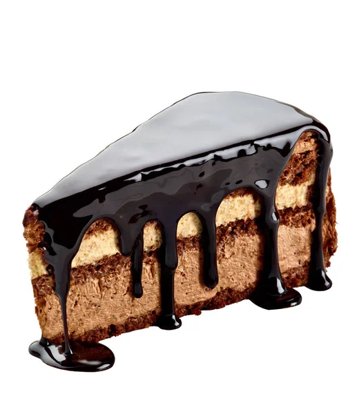Gâteau au chocolat dessert aliments sucrés — Photo