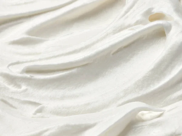Çırpılmış krema ekşi tatlı gıda beyaz — Stok fotoğraf