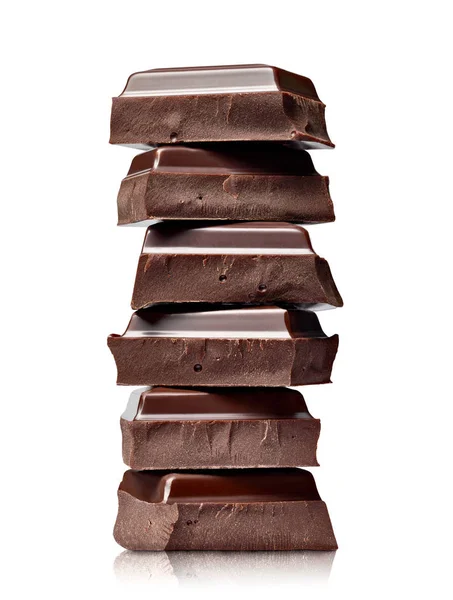 Chocolade zoet voedsel dessert stack siroop — Stockfoto