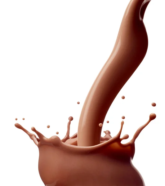 Chocolat lait éclaboussure boisson boisson lait goutte — Photo