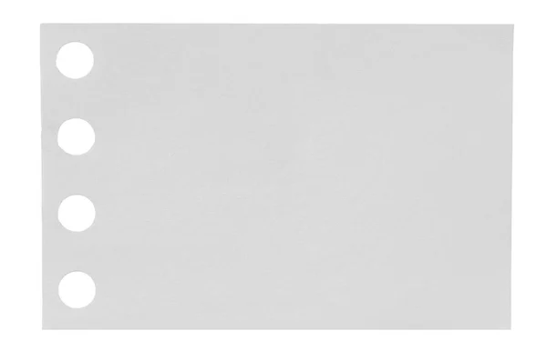 Raccolta Pezzi Carta Strappati Bianchi Sfondo Bianco Ognuno Girato Separatamente — Foto Stock