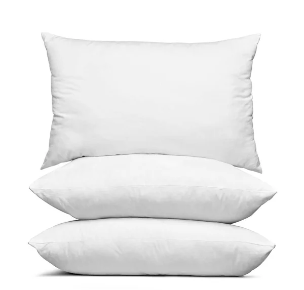 Close White Pillow White Background — Stock Photo, Image