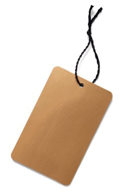 Beyaz arkaplanda bir fiyat etiketi notunu kapat