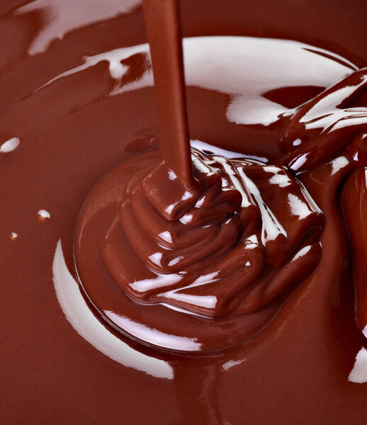 close up of chocolate syrup 