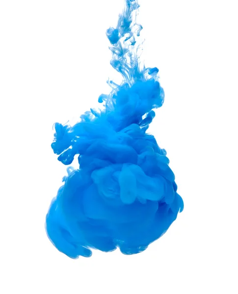 Pintura Color Azul Vertiendo Agua —  Fotos de Stock