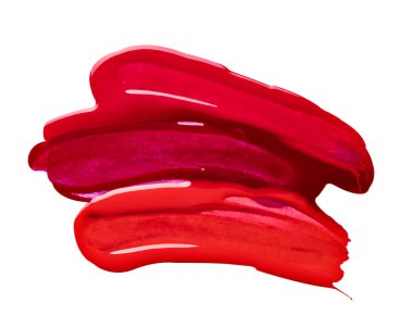 Beyaz arkaplanda bir tırnak cilası damlasını kapat