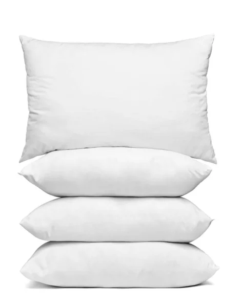 Close White Pillow White Background — Stock Photo, Image