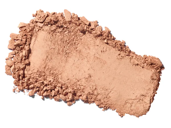 Beyaz arkaplanda yüz pudrasını kapat