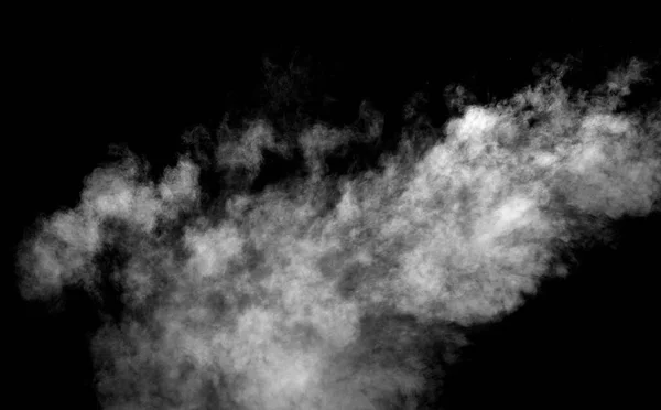 Close Steam Smoke Black Background — Stock Photo, Image