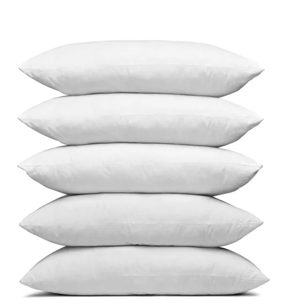 Close White Pillow White Background — Stock Photo, Image