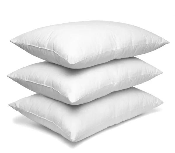 Close White Pillow White Background — Stock Photo, Image