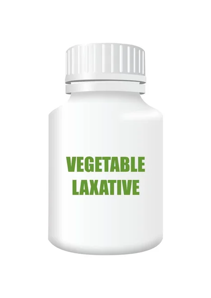 Natural Herbal Vegetable Laxative — Stock Vector