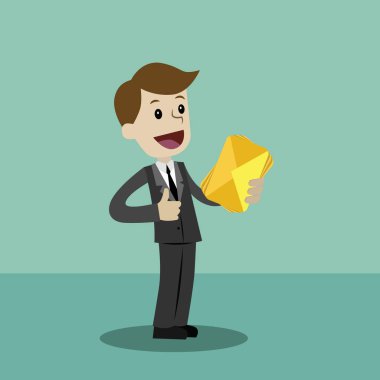 İşadamı veya Yöneticisi e-postaları bir yeri vardır. O kişi bulundu. İş başarılı bitti