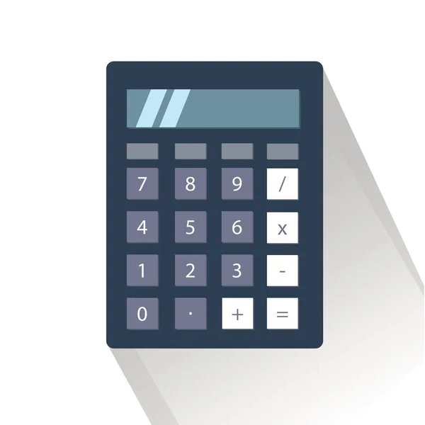 Kalkulator. Ilustracja wektorowa dla biznesu i finansów. Płaska konstrukcja — Wektor stockowy