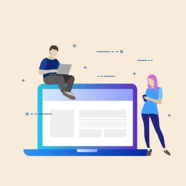 İnsanlar hayatlarında dijital iletişim kullanın. Erkek ve kadın kastamonuda vardır