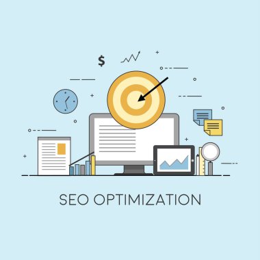 Dijital pazarlama kavramı. Web ve mobil geliştirme.