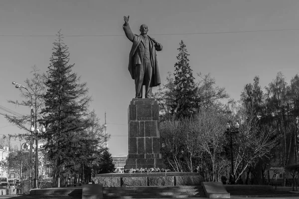 Irkutsk Ryssland 2018 Monumentet Till Lenin Irkutsk — Stockfoto