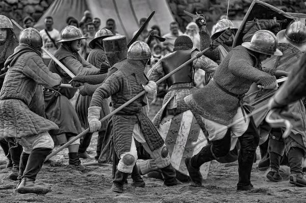 Rússia São Petersburgo 2014 Festival Aberto Cultura Medieval Vyborg Thunder — Fotografia de Stock