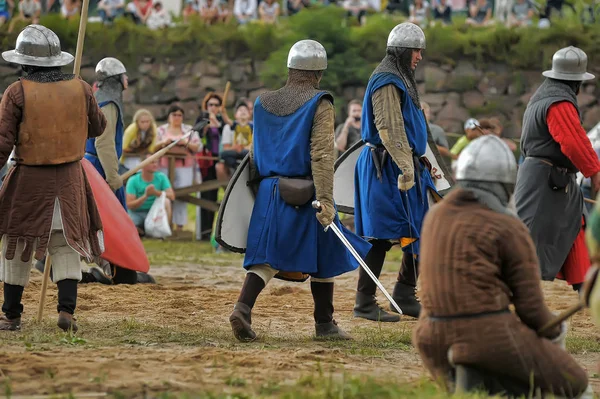 Sint Petersburg Rusland 2014 Open Festival Van Middeleeuwse Cultuur Vyborg — Stockfoto