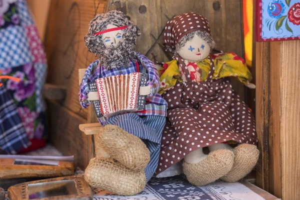 Αγία Πετρούπολη Ρωσία 2018 Παραδοσιακή Ρωσική Κούκλα Κουρέλι Δίκαιη Slavic — Φωτογραφία Αρχείου