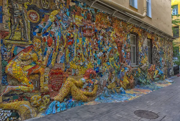 Figuren Aus Einem Mosaik Petersburg Russland Juni 2018 Frei Zugänglich — Stockfoto