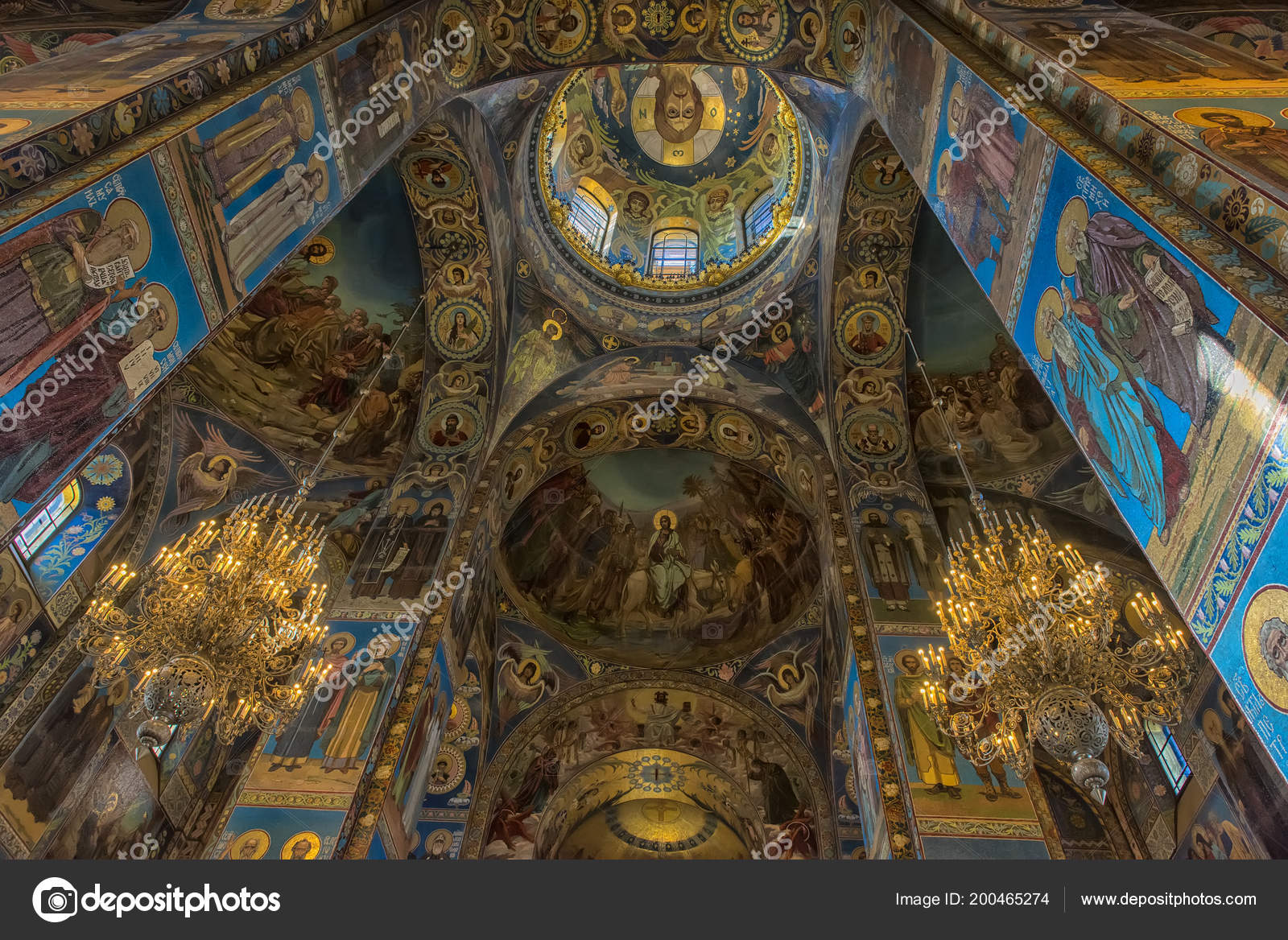 Petersburg Russia 2017 Ceiling Church Savior Spilled Blood