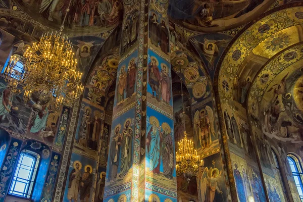 Petersburg Rússia 2017 Teto Igreja Salvador Sangue Derramado Marco Arquitetônico — Fotografia de Stock