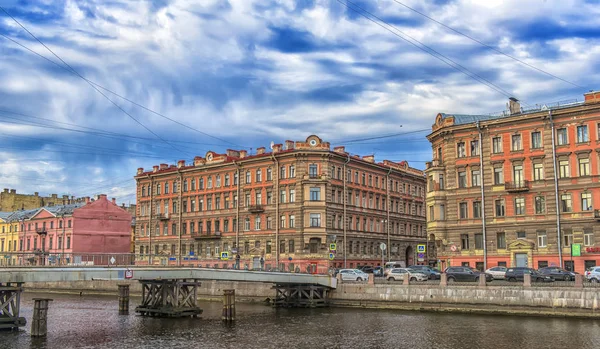 Αγία Πετρούπολη Ρωσία 2017 Gorstkin Γέφυρα Του Ποταμού Fontanka Είναι — Φωτογραφία Αρχείου