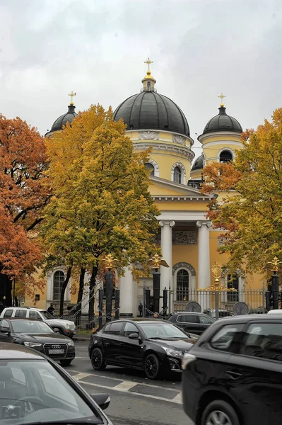 Oroszország Szentpétervár 2013 Minorita Templom Petersburg Ortodox Templom Petersburg Orosz — Stock Fotó