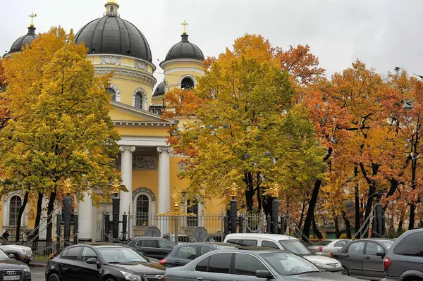 Russia Petersburg 2013 Transfiguration Cathedral Petersburg Orthodox Church Petersburg Ladoga — Stock Photo, Image