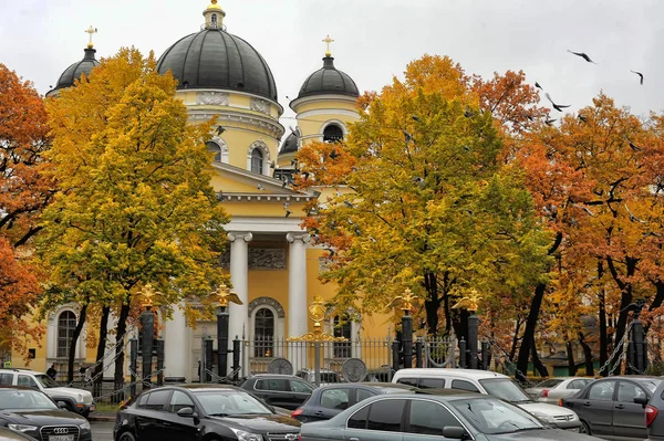 Russia Petersburg 2013 Transfiguration Cathedral Petersburg Orthodox Church Petersburg Ladoga — Stock Photo, Image