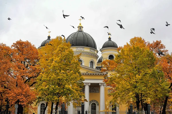 Russia Petersburg 2013 Transfiguration Cathedral Petersburg Orthodox Church Petersburg Ladoga — Stock Photo, Image