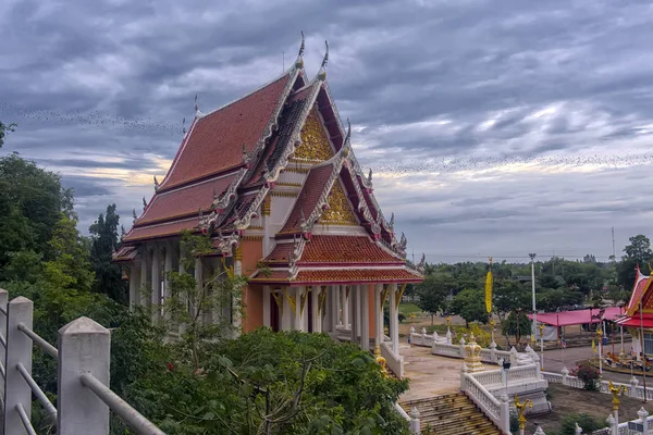 Ratchaburi Tailandia 2018 Wat Khao Chong Pran Templo Para Gente — Foto de Stock