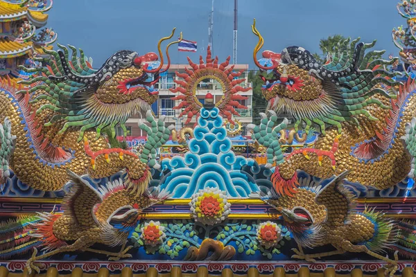 Chonburi Tailândia 2018 Ang Sila Chinese Temple Wihan Thep Sathit — Fotografia de Stock