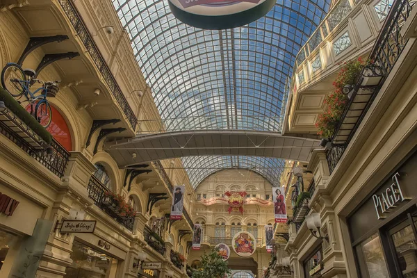 Moscou Rússia 2018 Ano Novo Chinês Decoração Interiores Centro Comercial — Fotografia de Stock