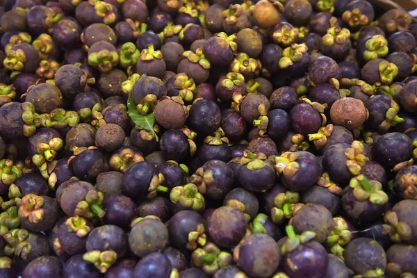 Mangostán Fresco Vendido Mercado Agricultores — Foto de Stock