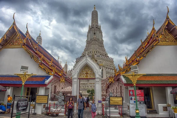 Thailand Bangkok 2018 Wat Arun Ratchawararam Ett Buddhistiskt Tempel Bangkok — Stockfoto