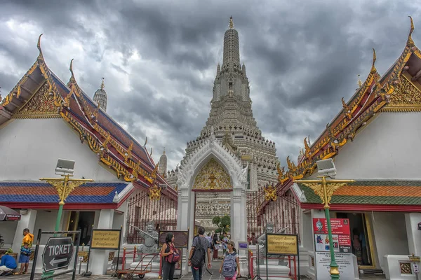 Thailand Bangkok 2018 Wat Arun Ratchawararam Ett Buddhistiskt Tempel Bangkok — Stockfoto