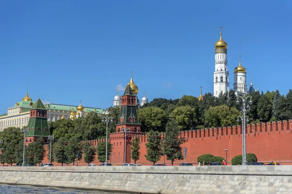 Russland Moskau 2018 Die Kremlinmauer Von Der Seite Des Moskauer — Stockfoto