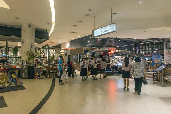 Tailândia Bangkok 2018 Centro Comercial Siam Paragon Dentro Dos Maiores — Fotografia de Stock
