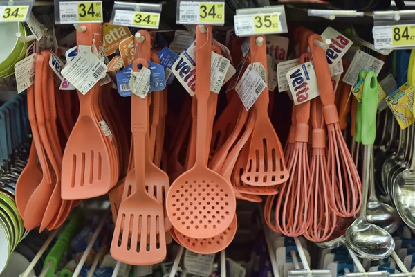 Russia Petersburg 2015 Cutlery Kitchen Supermarket — Stock Photo, Image