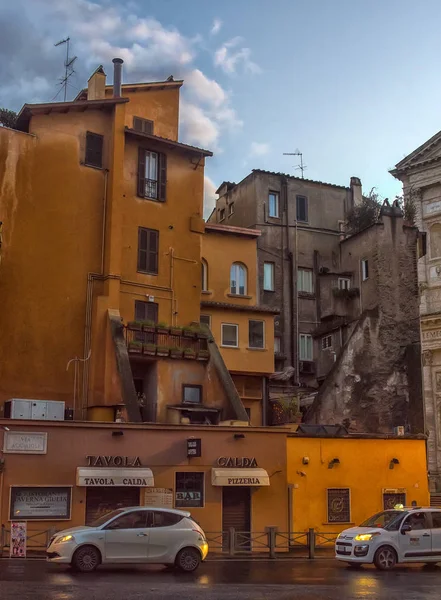 Рим Италия 2018 Римская Архитектура Улица Центре Рим Италия — стоковое фото