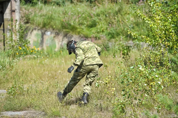 Saint Pétersbourg Russie 2013 Tournoi Paintball Plein Air Fin Été — Photo