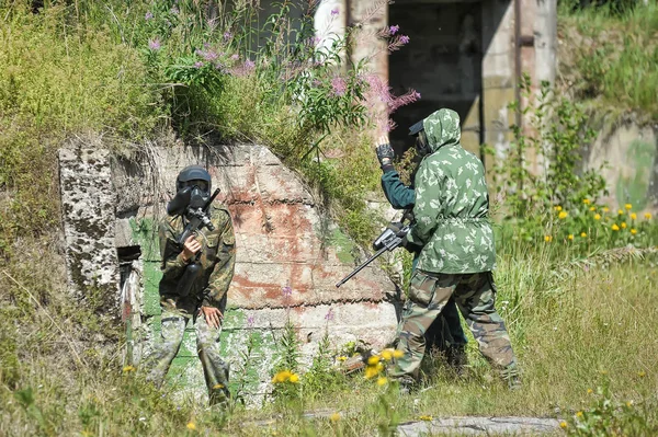 San Petersburgo Rusia 2013 Torneo Paintball Aire Libre Final Del — Foto de Stock