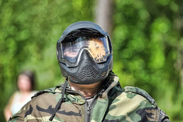 Petersburg Russia 2013 Open Air Paintball Tournament End Summer Nature — Stock Photo, Image