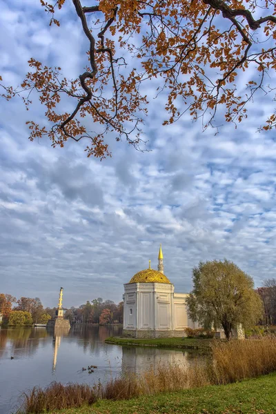 Ryssland Tsarskoye Selo 2018 Turkiska Badet Golden Falla Catherine Park — Stockfoto