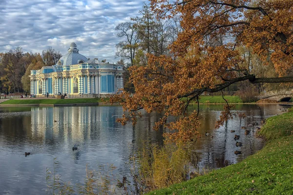 Rusia Tsarskoye Selo 2018 Pabellón Grotto Cameron Gallery Parque Catherine —  Fotos de Stock