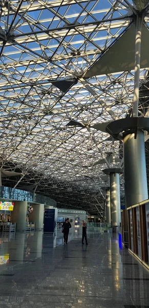 Rússia Moscovo 2018 Vnukovo Aeroporto Internacional — Fotografia de Stock
